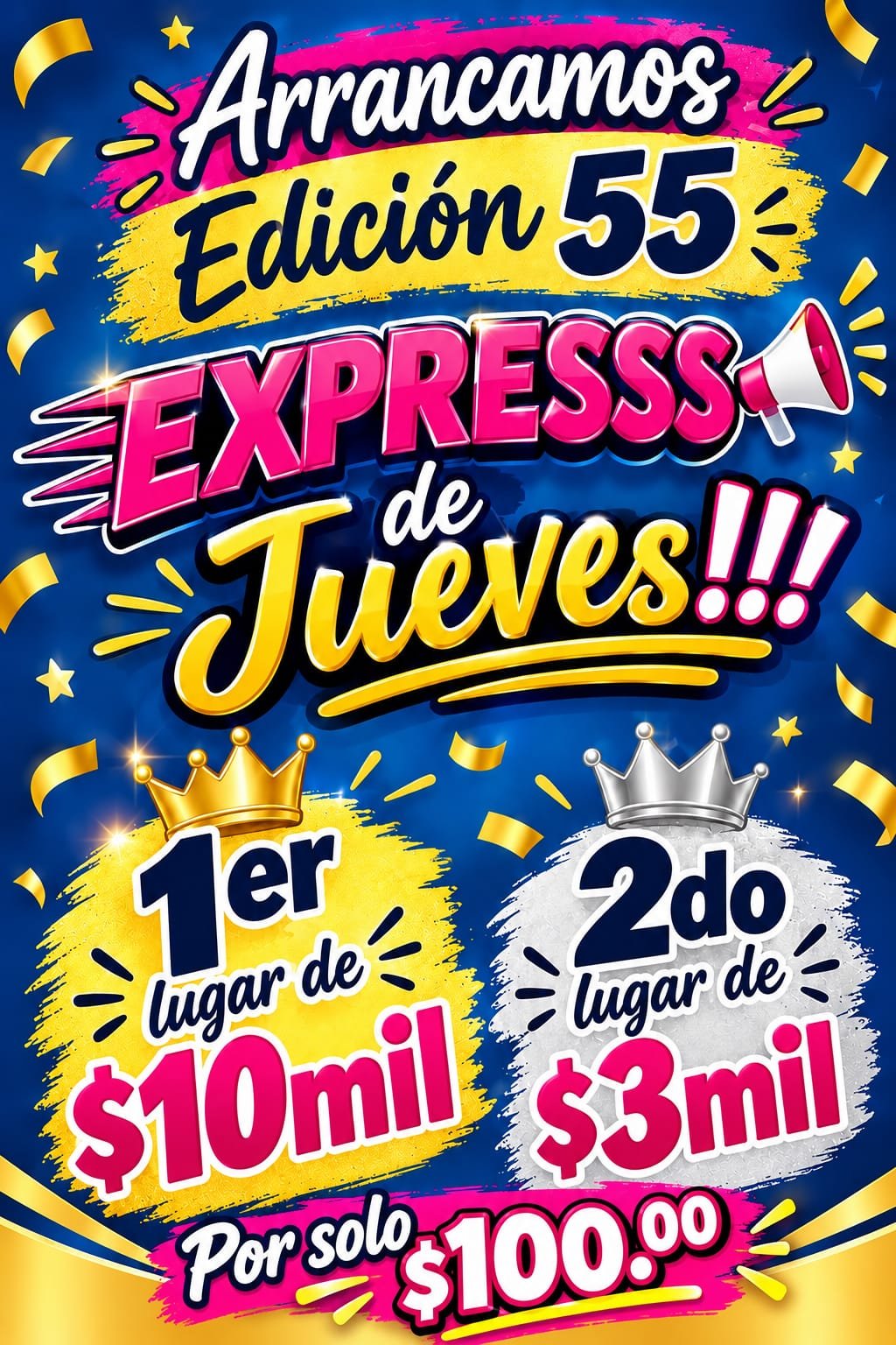 Edición 55 1er lugar de $10mil 2do lugar de $3mil